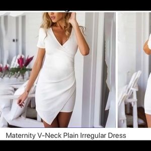 White Maternity Dress
